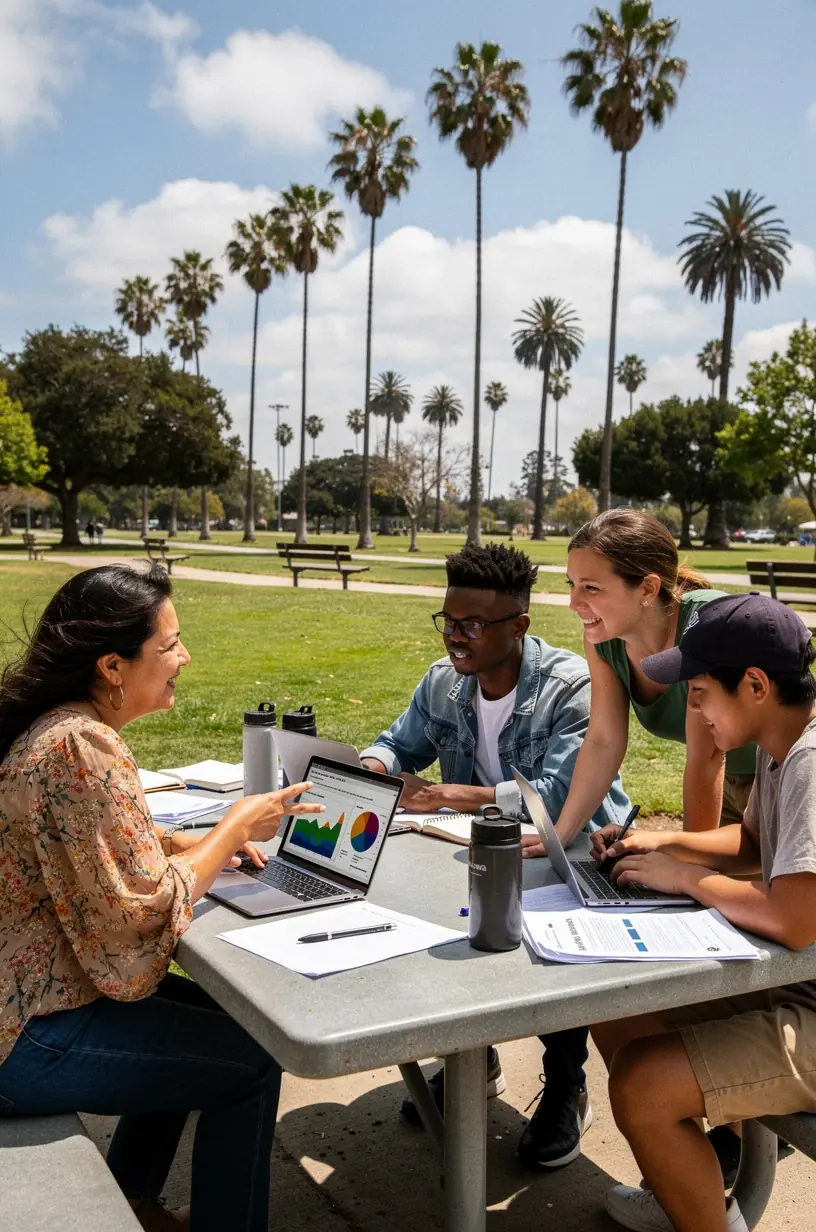 Modern office workspace